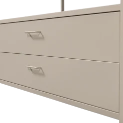 Woood Ferris open kledingkast 100 cm metaal zand