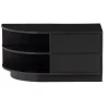 Woood Finca Tv Meubel Rond Links 78 Cm Grenen Zwart [fsc]