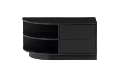 Woood Finca Tv Meubel Rond Links 78 Cm Grenen Zwart [fsc]