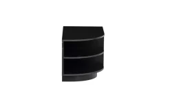 Woood Finca Tv Meubel Rond Links 78 Cm Grenen Zwart [fsc]