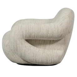 Woood Folke fauteuil chenille naturel melange