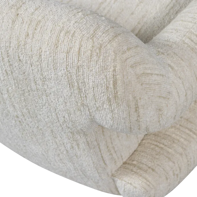 Woood Folke fauteuil chenille naturel melange