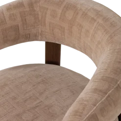 Woood Foon Fauteuil 3d Structuurstof Zand [fsc]