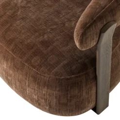 Woood Foon Fauteuil 3d Structuurstof Bruin [fsc]