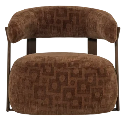 Woood Foon Fauteuil 3d Structuurstof Bruin [fsc]