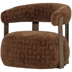 Woood Foon Fauteuil 3d Structuurstof Bruin [fsc]