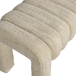 Woood Frex Gestoffeerd Bankje Boucle Naturel [fsc]
