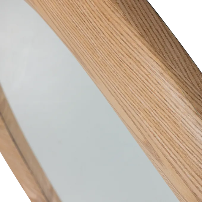 Woood Glivon Spiegel 100x100 Cm Hout Fineer Naturel
