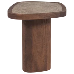 Woood Granu Bijzettafel Marmer/Mangohout Bruin [FSC]