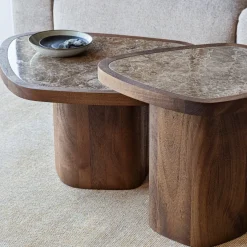 Woood Granu Salontafel Marmer/Mangohout Bruin [FSC]