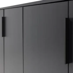 Woood Gunnar Dressoir 200 Cm Grenen Matzwart [fsc]
