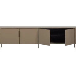 Woood Gunnar tv meubel 200 cm grenen mud [fsc]