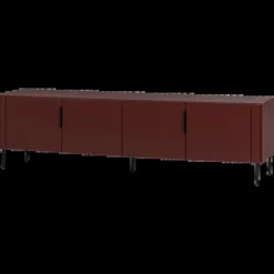 Woood Gunnar tv meubel 200 cm grenen bordeaux [fsc]