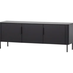 Woood Gunnar tv meubel 154 cm grenen matzwart [fsc]