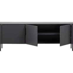 Woood Gunnar tv meubel 154 cm grenen matzwart [fsc]