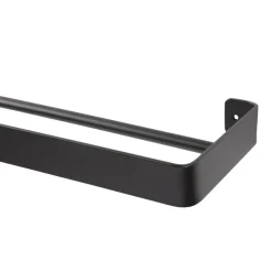 Woood Hanna handdoekenrek metaal zwart