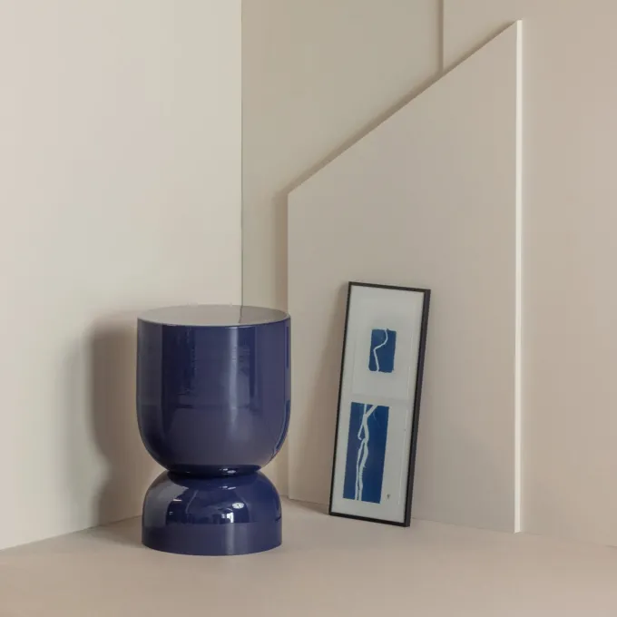 Woood Hekla Bijzettafel Metaal Donkerblauw