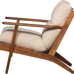 Woood Houston fauteuil bouclé/hout naturel