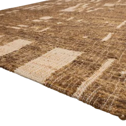 Woood Ian handgeweven vloerkleed wol/katoen bruin 170x240cm