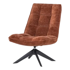 Woood Jouke Draaifauteuil Chenille Structuur Roestbruin [fsc]