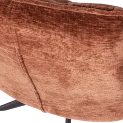 Woood Jouke Draaifauteuil Chenille Structuur Roestbruin [fsc]
