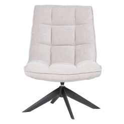 Woood Jouke Draaifauteuil Chenille Structuur Naturel [fsc]