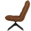 Woood Jouke draaifauteuil kunstleer - Cognac