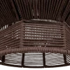Woood Juro Hanglamp Metaal/Touw Donkerbruin