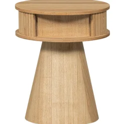 Woood Karri nachtkastje rond hout naturel