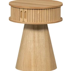 Woood Karri nachtkastje rond hout naturel