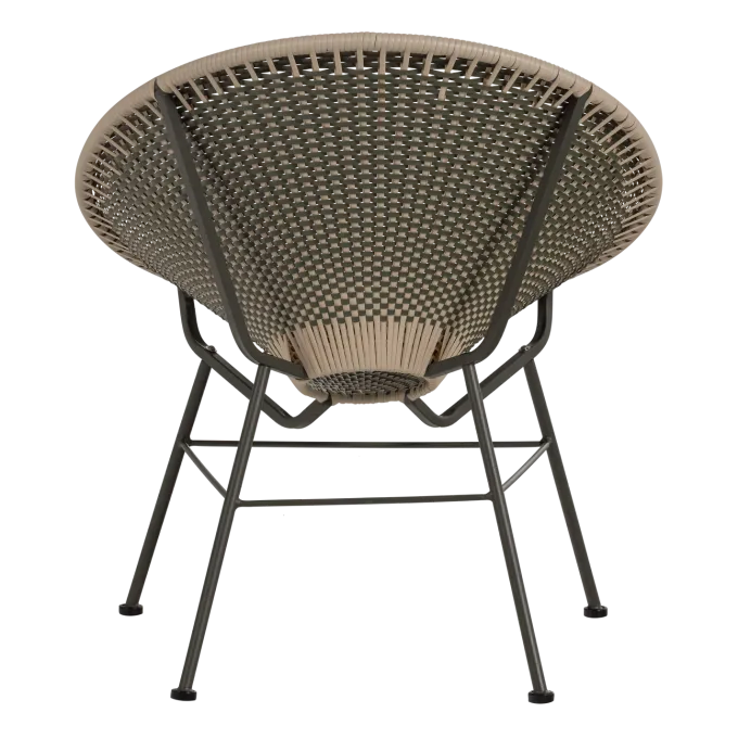 Woood Kazoun Tuin Loungestoel Wicker Groen