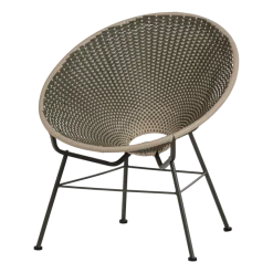 Woood Kazoun Tuin Loungestoel Wicker Groen