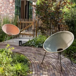 Woood Kazoun Tuin Loungestoel Wicker Groen