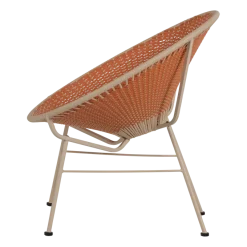 Woood Kazoun Tuin Loungestoel Wicker Oranje