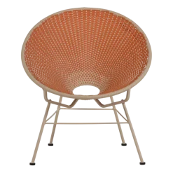 Woood Kazoun Tuin Loungestoel Wicker Oranje