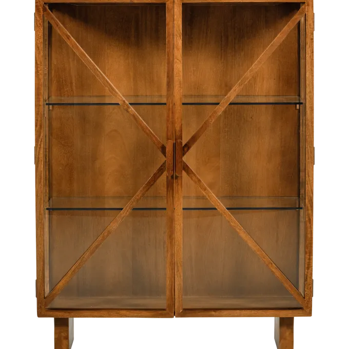 Woood Kella 2-deurs kast mango hout naturel