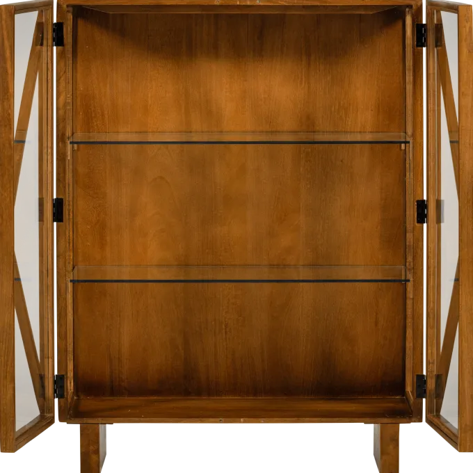 Woood Kella 2-deurs kast mango hout naturel