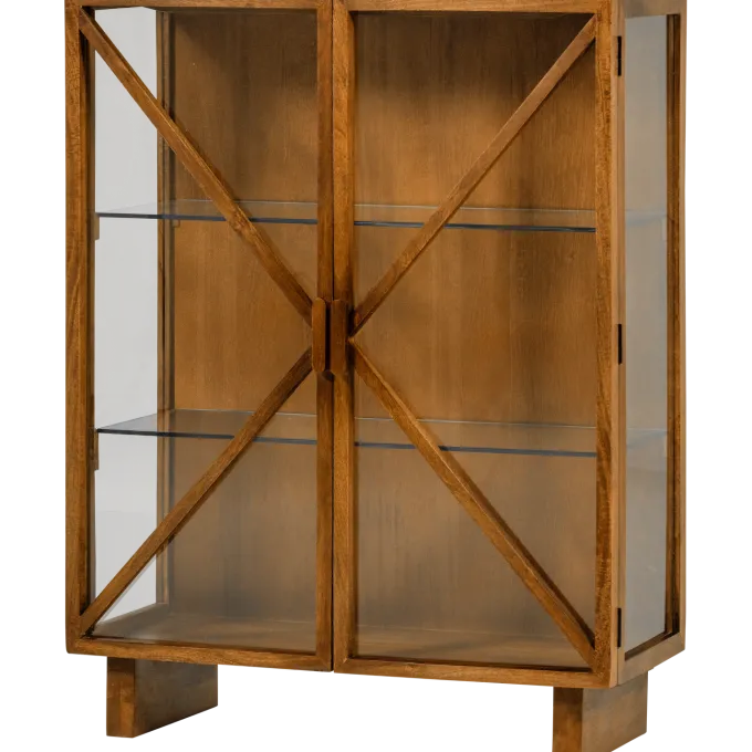 Woood Kella 2-deurs kast mango hout naturel