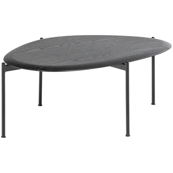 Woood Kota Salontafel 36x92x68 Cm Mdf/Fineer Zwart