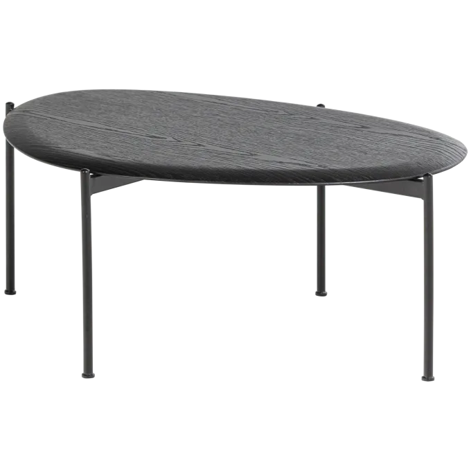 Woood Kota Salontafel 36x92x68 Cm Mdf/Fineer Zwart