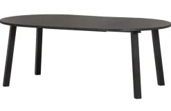 Woood Lange Jan Uitschuifbare Eettafel Rond Eiken Blacknight [fsc]