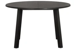 Woood Lange Jan Uitschuifbare Eettafel Rond Eiken Blacknight [fsc]