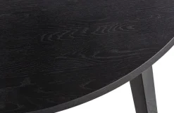 Woood Lange Jan Uitschuifbare Eettafel Rond Eiken Blacknight [fsc]