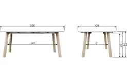 Woood Lange Jan Uitschuifbare Eettafel Rond Eiken Sydney [fsc]