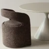 Woood Lanor Eetkamerstoel Grove Boucle Donkerbruin [FSC]