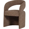 Woood Lanor Eetkamerstoel Grove Boucle Bruin [FSC]