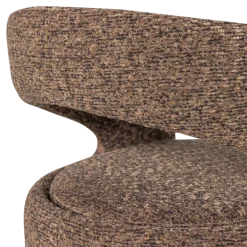 Woood Lanor Eetkamerstoel Grove Boucle Bruin [FSC]