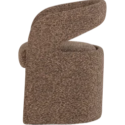 Woood Lanor Eetkamerstoel Grove Boucle Bruin [FSC]