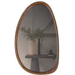 Woood Leif spiegel hout naturel 64x38cm