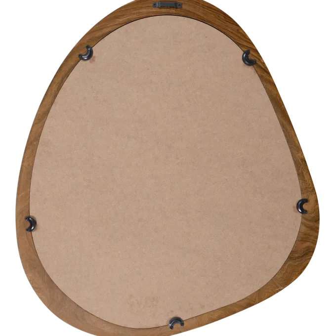 Woood Leif spiegel hout naturel 48x44cm